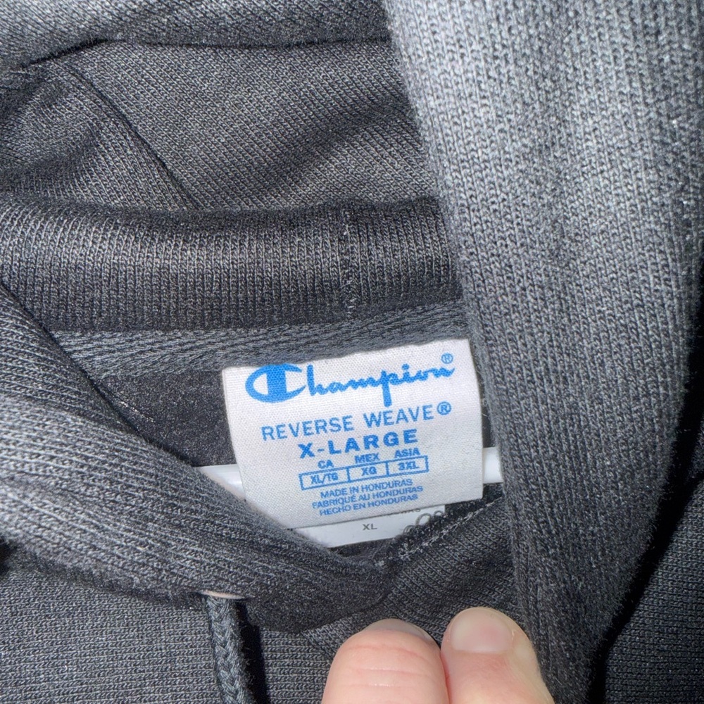 Champion All Black Hoodie for Men XL - Picture 5 of 5